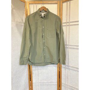 Men’s H & M Button Down Oxford Shirt Sage Green, Medium, L/S Office / Casual
